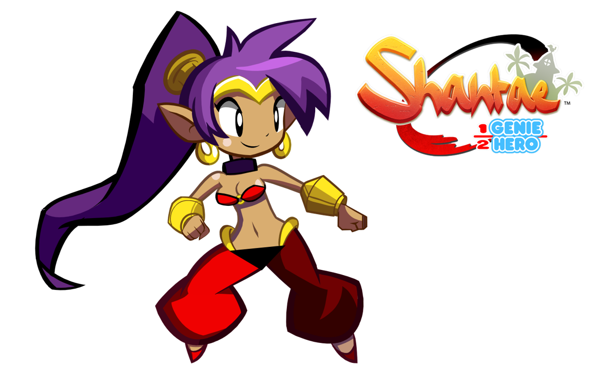 Shantae: 1/2 Genie Hero Render (Shantae Half-Genie Hero Fan Kit): Shantae battle stance