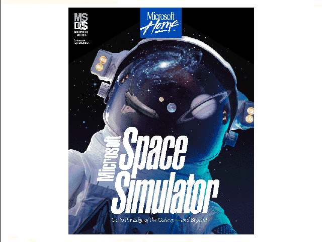 Microsoft Flight Simulator (v5.0) Other (Microsoft slide show demo for v5.1, August 1995): Space Simulator box art