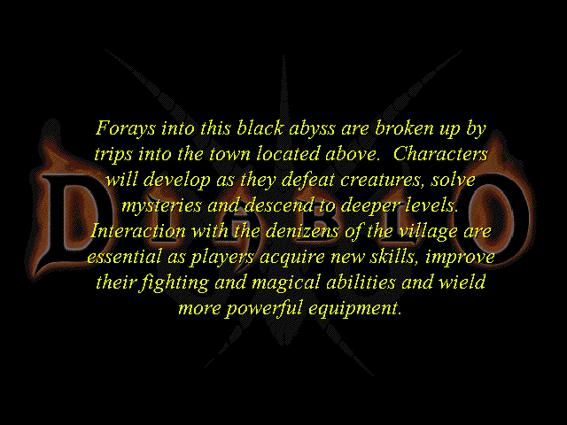 Diablo Other (Preview slide show, July 1996): Game features description