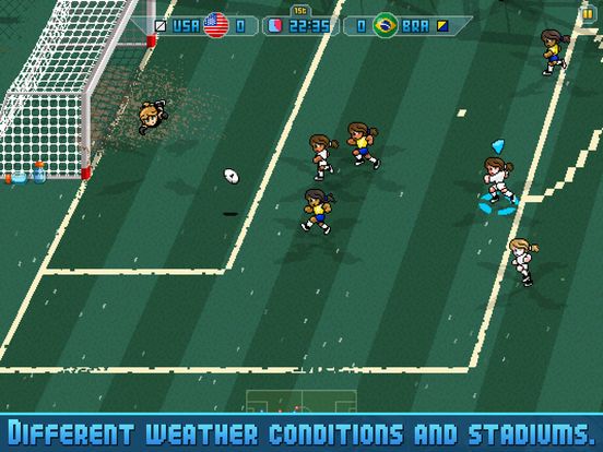 Pixel Cup Soccer 16 Screenshot (iTunes Store)