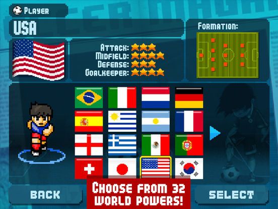 Pixel Cup Soccer Screenshot (iTunes Store)