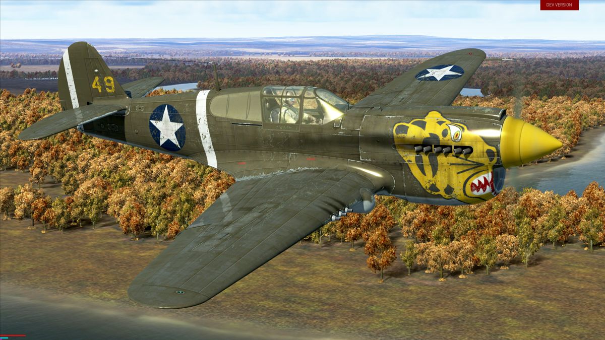 IL-2 Sturmovik: Curtiss P-40E-1 Kittyhawk Screenshot (Steam)