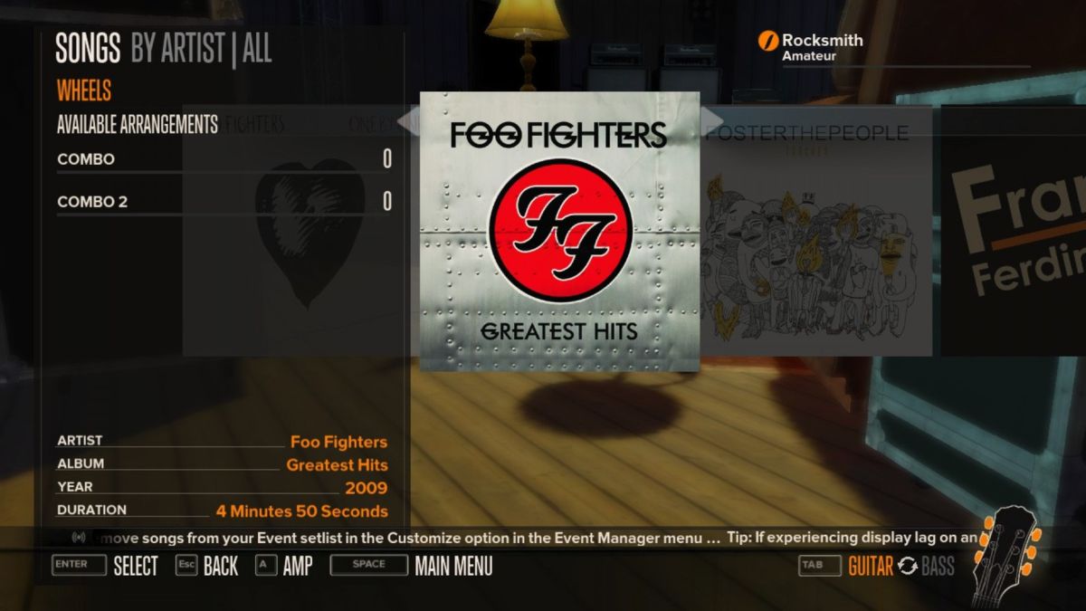 Rocksmith: Foo Fighters - Wheels Screenshot (Steam)