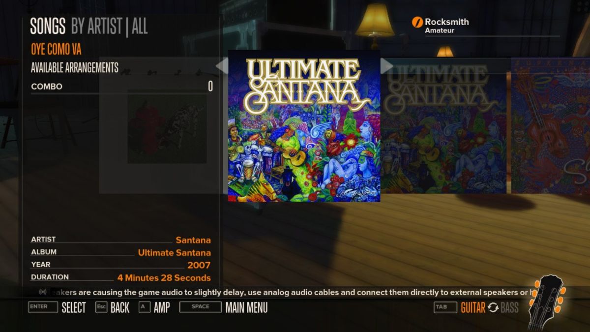 Rocksmith: Santana 3-Song Pack Screenshot (Steam)