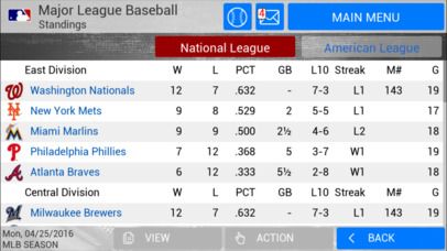 MLB Manager 2016 Screenshot (iTunes Store)