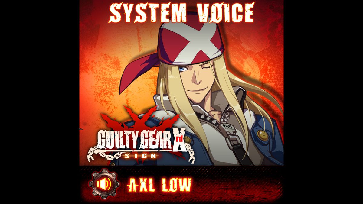 Guilty Gear Xrd: -Sign- - System Voice: Axl Low Screenshot (Steam)