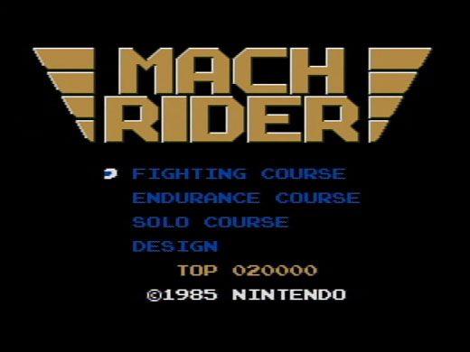 Mach Rider Screenshot (Nintendo eShop (Wii))