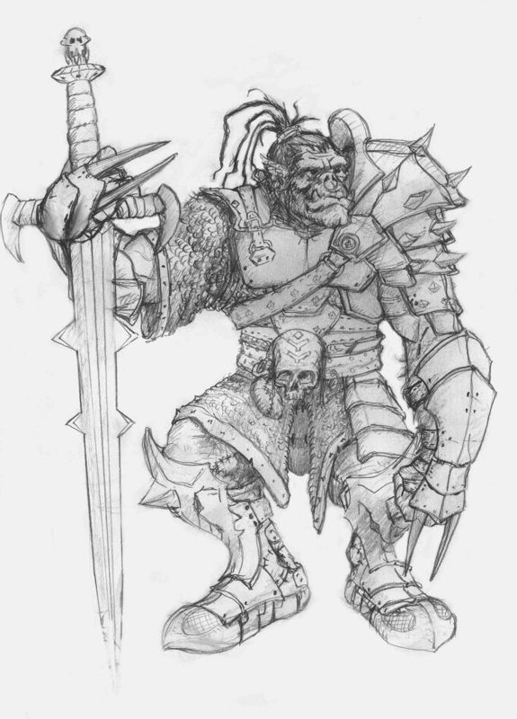 Gothic II Concept Art (Official website, 2002): Heavy Orc Warrior