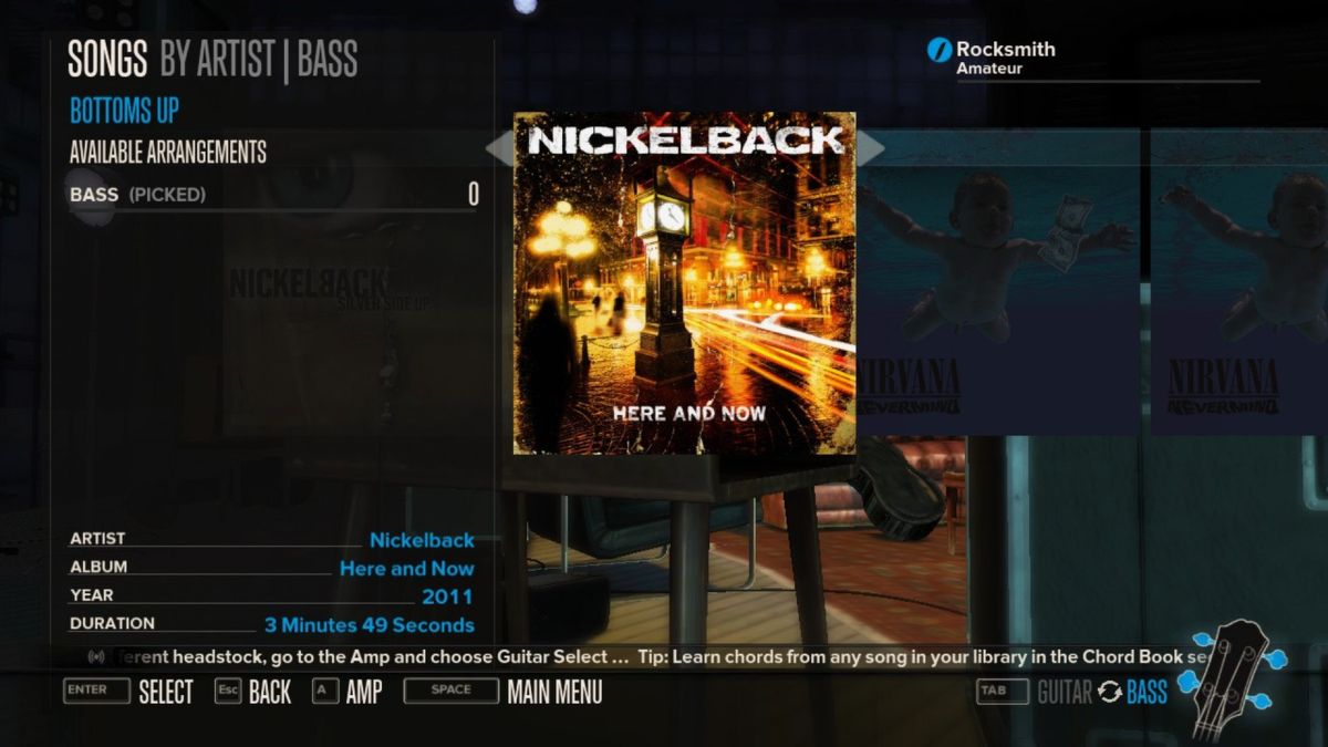 Rocksmith: Nickelback - Bottoms Up Screenshot (Steam)
