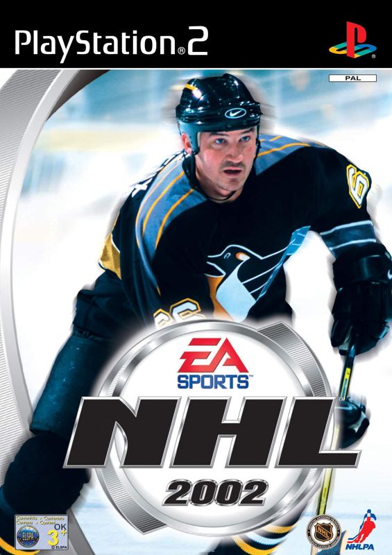 NHL 2002 Other (Electronic Arts UK Press Extranet, 2001-10-12): UK PlayStation 2 cover art