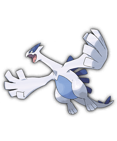 Pokémon Alpha Sapphire Other (Introducing More Legendary Pokémon!): With tough wings and powerful stats, this Legendary Pokémon is heralded as a god of the seas. When Lugia flaps its wings, it whips up a storm said to last 40 days. This artwork was originally created for Pokémon HeartGold and SoulSilver versions.
