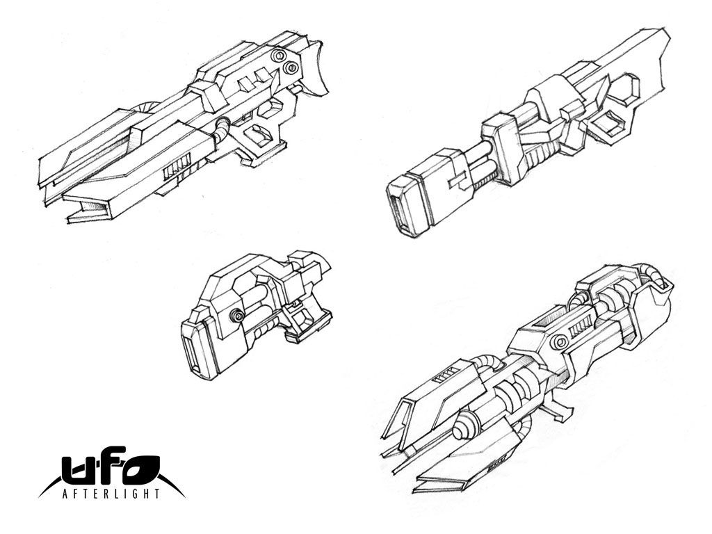 UFO: Afterlight Concept Art (Official website, 2006): Energy weaponry