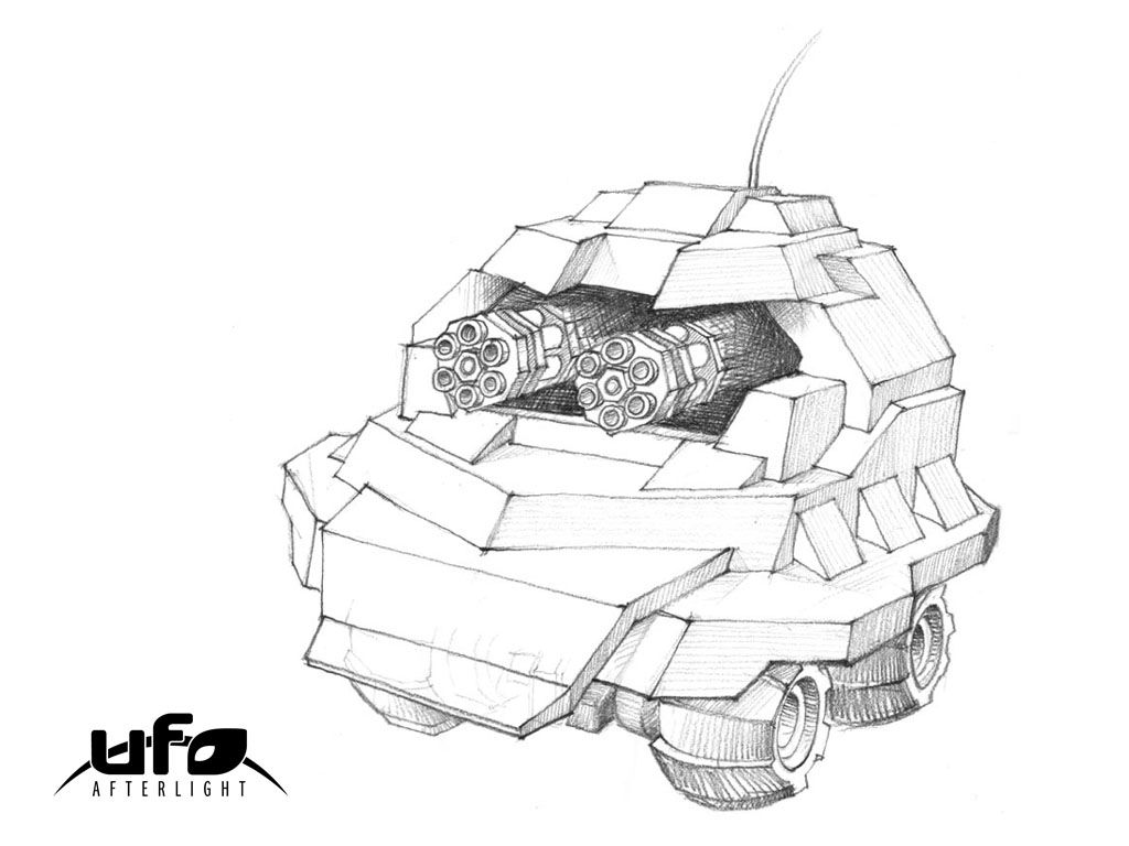 UFO: Afterlight Concept Art (Official website, 2006): Panzer drone