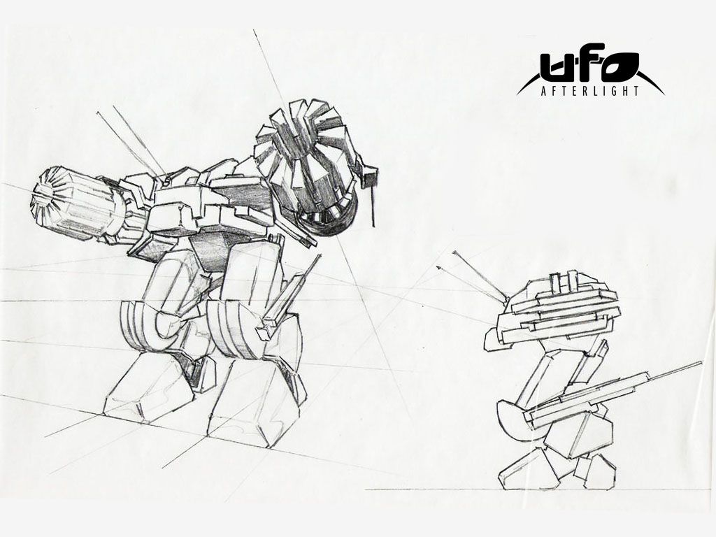 UFO: Afterlight Concept Art (Official website, 2006): Martian robot