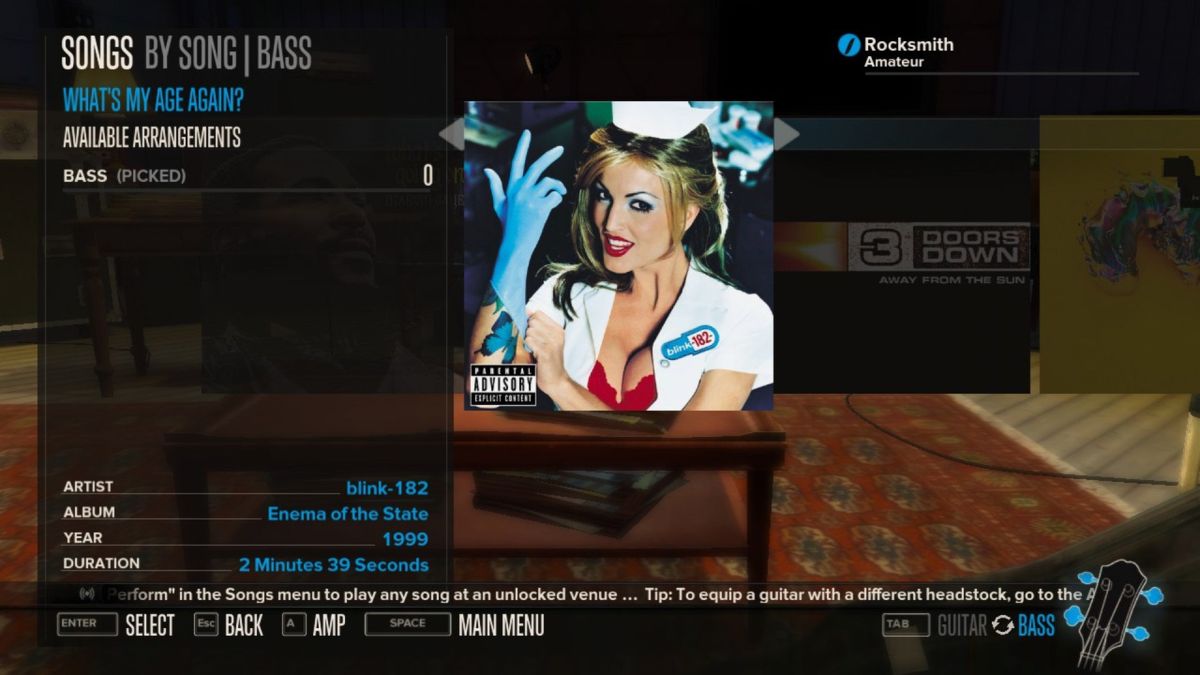 Rocksmith: blink-182 - What's My Age Again? Screenshot (Steam)