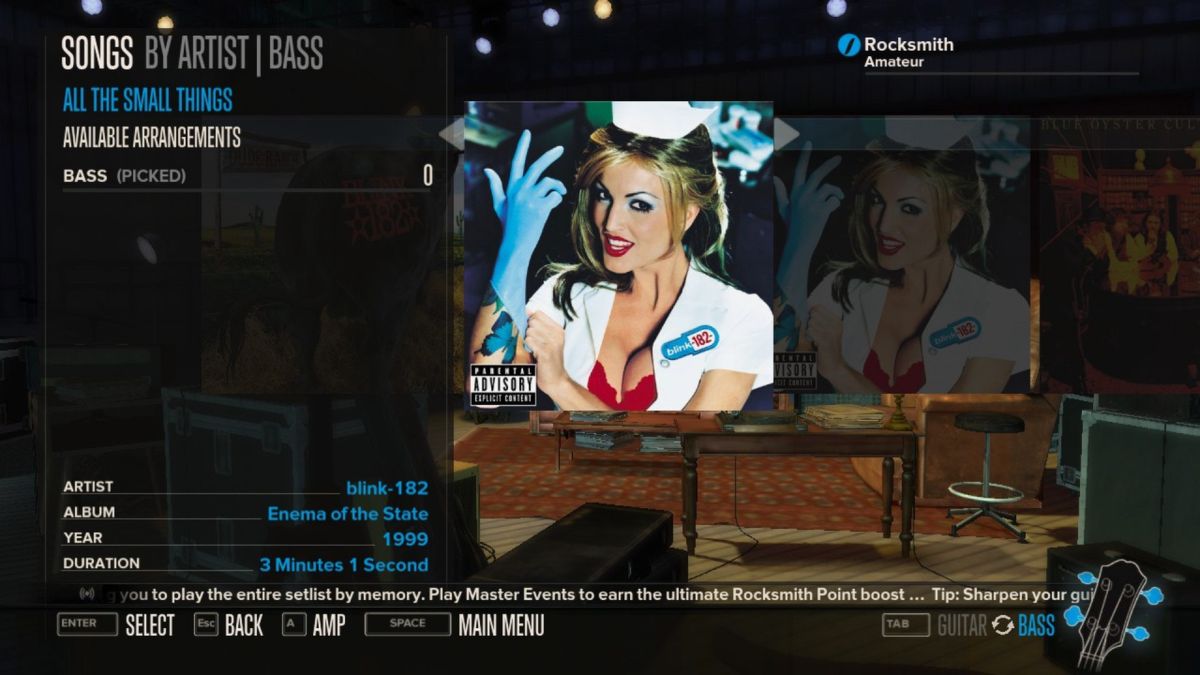 Rocksmith: blink-182 - All The Small Things Screenshot (Steam)