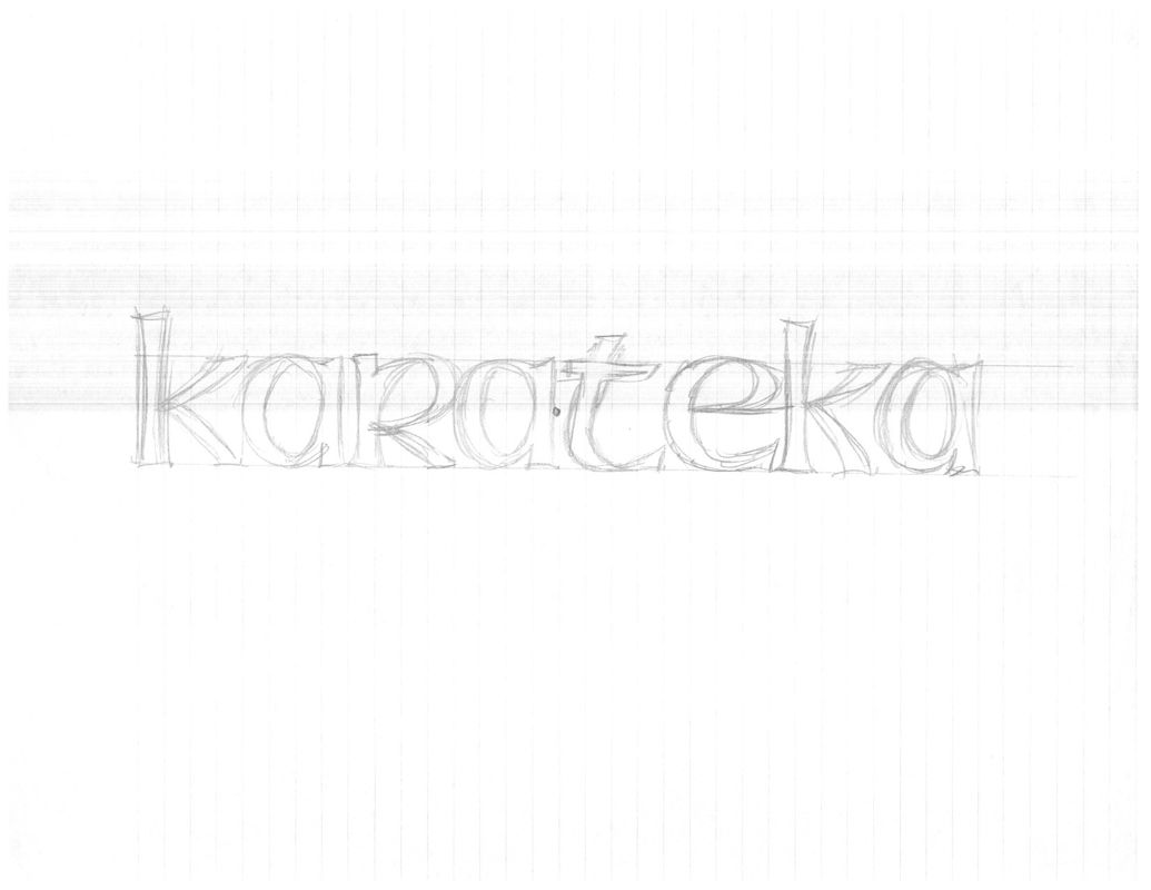 Karateka Logo (Jordan Mechner papers (The Strong, National Museum of Play)): Logo sketch