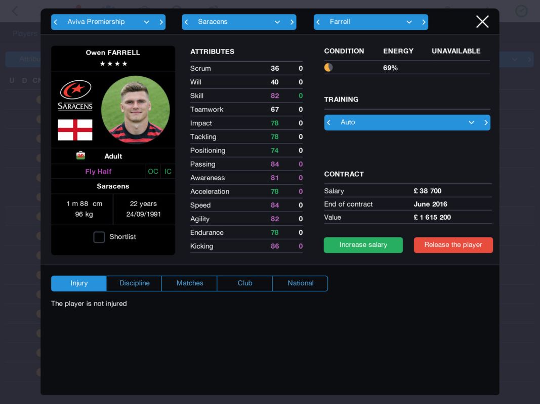 PRM 2015: Pro Rugby Manager Screenshot (Steam)
