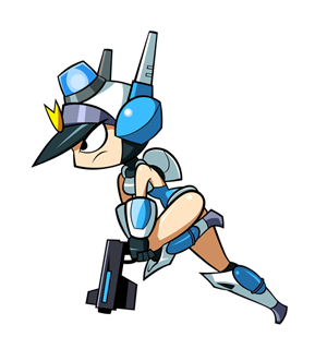 Mighty Switch Force! Render (Micro.WayForward.com - Official Game Site): Patricia Wagon
