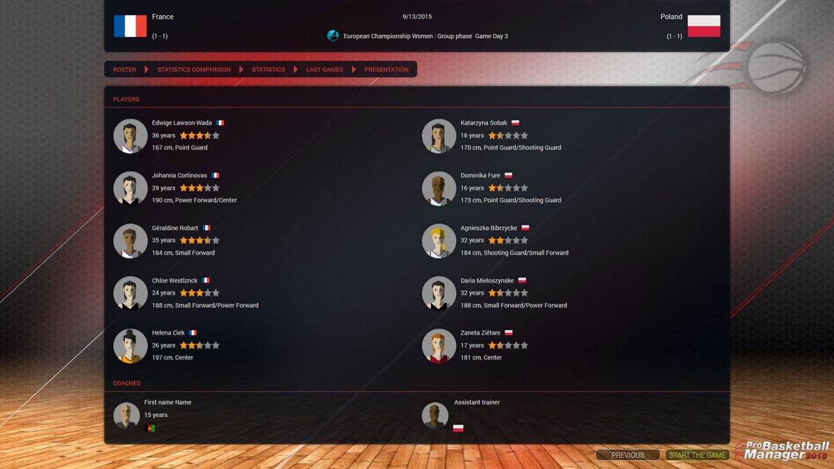 Pro Basketball Manager 2016 Screenshot (Steam)