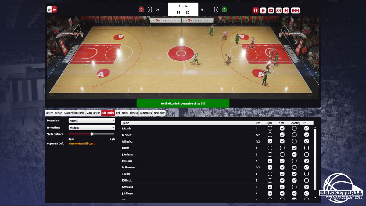 Basketball Pro Management 2015 Screenshot (Steam)