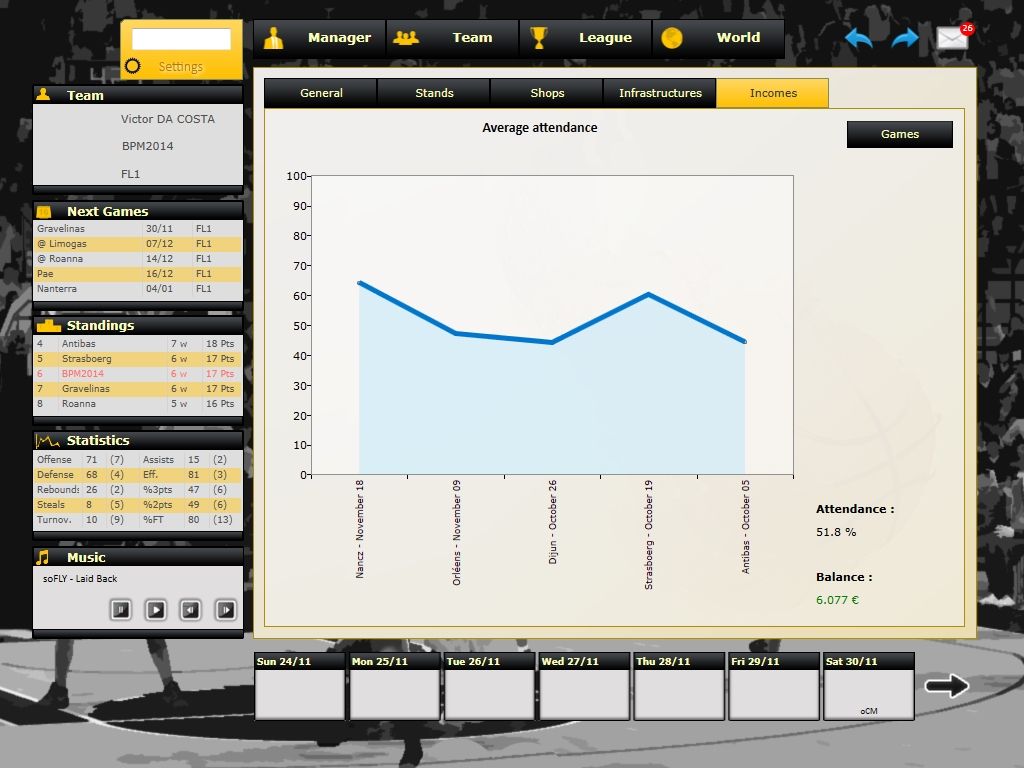 Basketball Pro Management 2014 Screenshot (Steam)