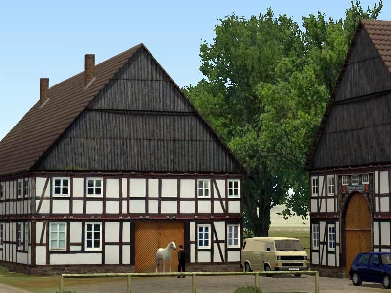 Railroad X: Modelset 1 - Railstation, Houses, Barn Screenshot (Steam)