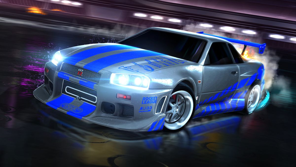 Rocket League: Fast & Furious '99 Nissan Skyline GT-R R34 Screenshot (Steam)