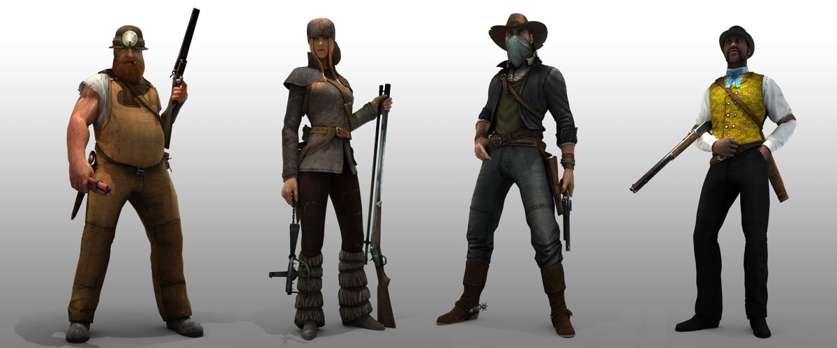 Lead and Gold: Gangs of the Wild West Render (Lead and Gold: Gangs of the Wild West Fansite Kit): All