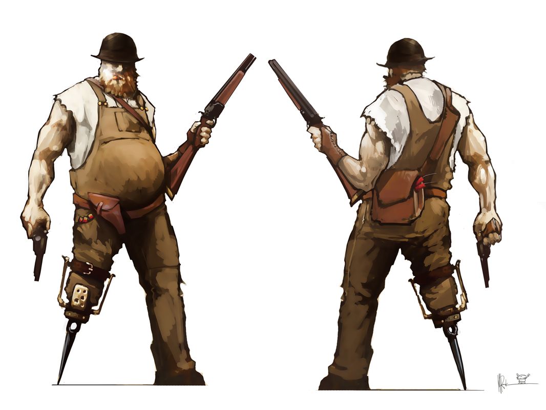 Lead and Gold: Gangs of the Wild West Concept Art (Lead and Gold: Gangs of the Wild West Fansite Kit): Blaster