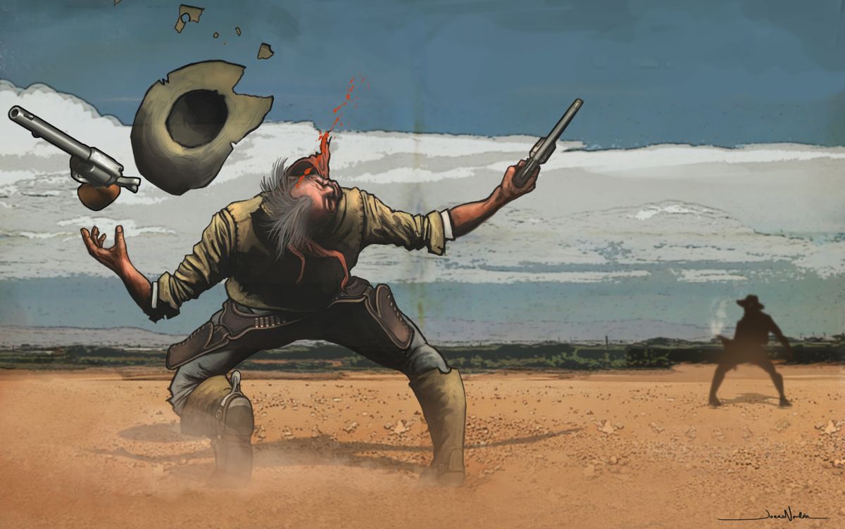 Lead and Gold: Gangs of the Wild West Concept Art (Lead and Gold: Gangs of the Wild West Fansite Kit): Gunfight