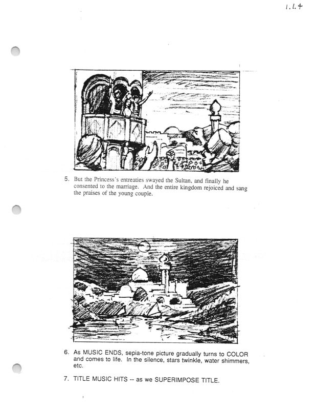 Prince of Persia 2: The Shadow & The Flame Concept Art (Jordan Mechner papers (The Strong, National Museum of Play)): Storyboard 04