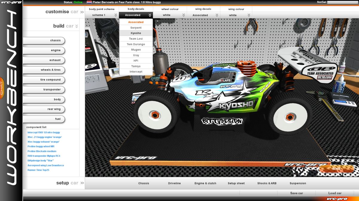 VRC-Pro: Deluxe Upgrade - Branded Chassis & Components Screenshot (Steam)
