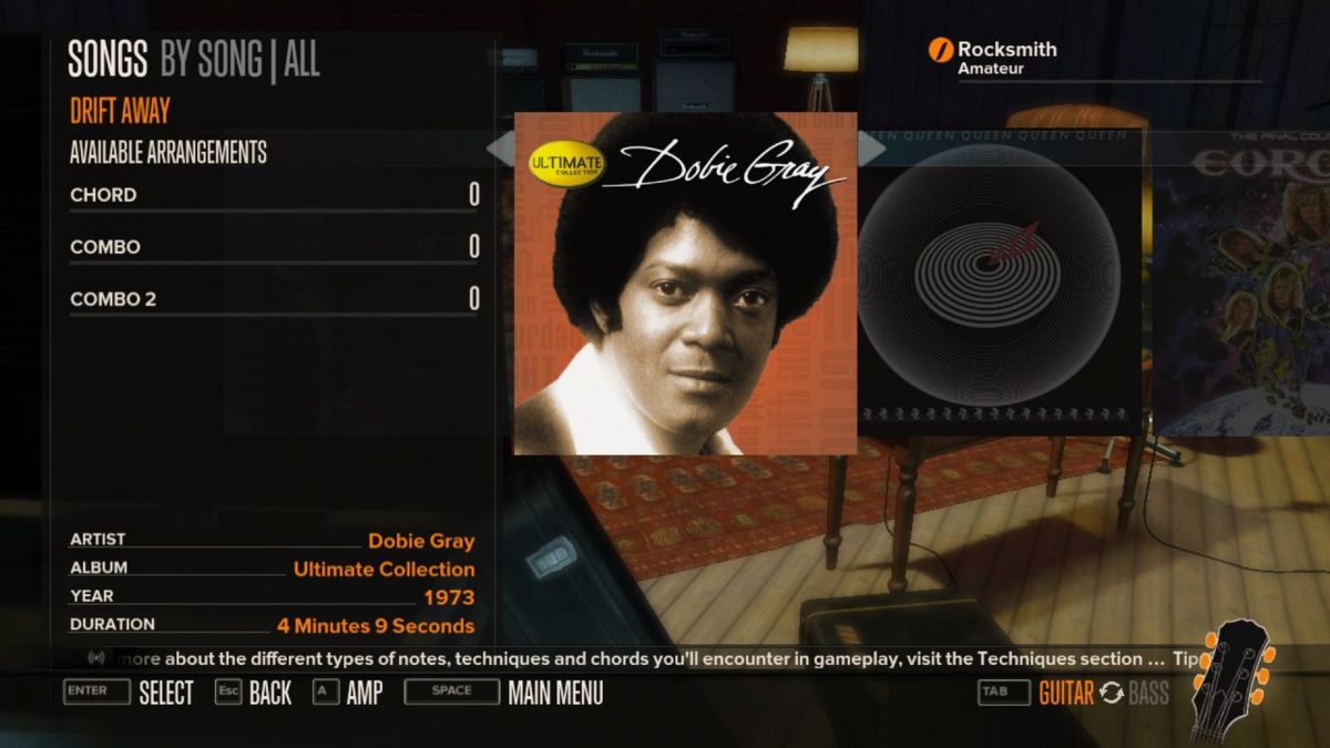 Rocksmith: Dobie Gray - Drift Away Screenshot (Steam)