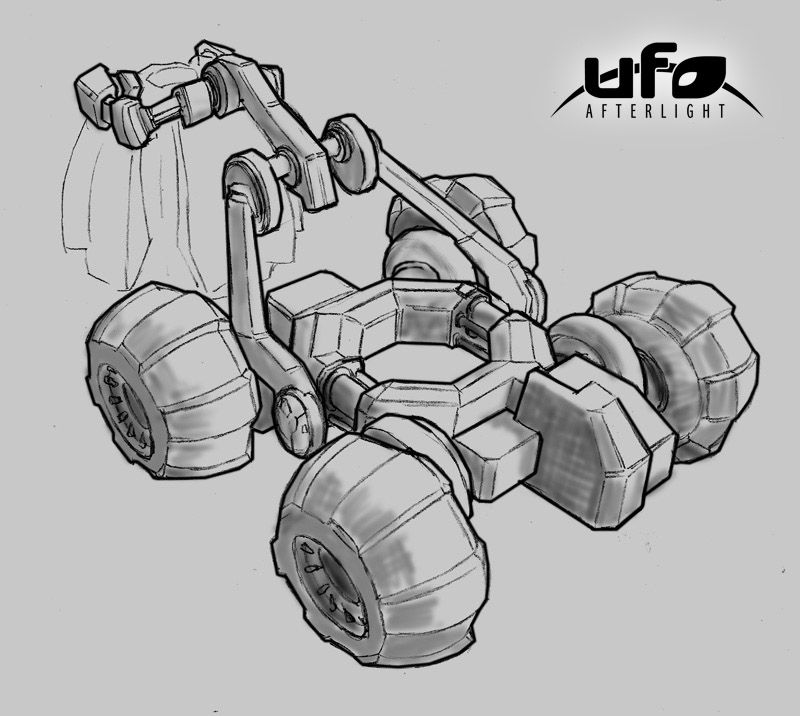 UFO: Afterlight Concept Art (Official website, 2006): Drone-deployer