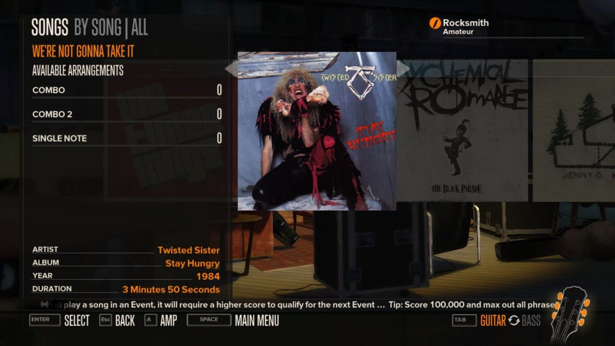 Rocksmith: Twisted Sister - We're Not Gonna Take It Screenshot (Steam)