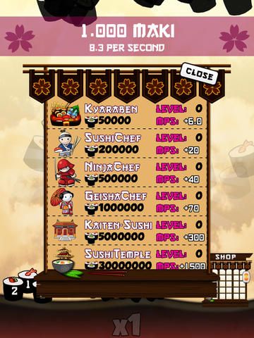 Sushi Clickers Screenshot (iTunes Store)