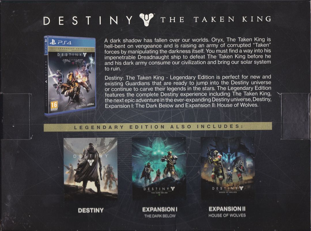 Destiny: The Taken King - Legendary Edition Other (In-store promotional material: UK PS4 version): Back