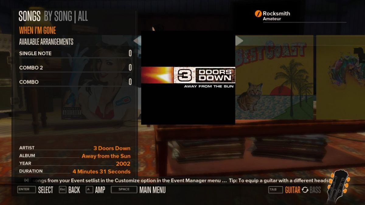 Rocksmith: 3 Doors Down - When I'm Gone Screenshot (Steam)
