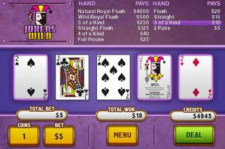 Hoyle Video Poker Screenshot (iTunes Store)