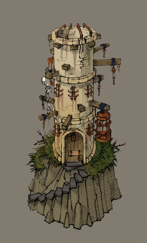 Heroes of Might and Magic V Concept Art (HOMM IV Complete DVD - Bonus Artwork - Renders and Concepts): Tower 2
