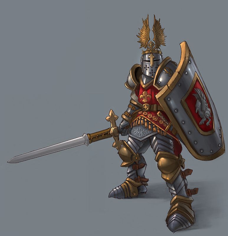 Heroes of Might and Magic V Concept Art (HOMM IV Complete DVD - Bonus Artwork - Haven Faction): Knight