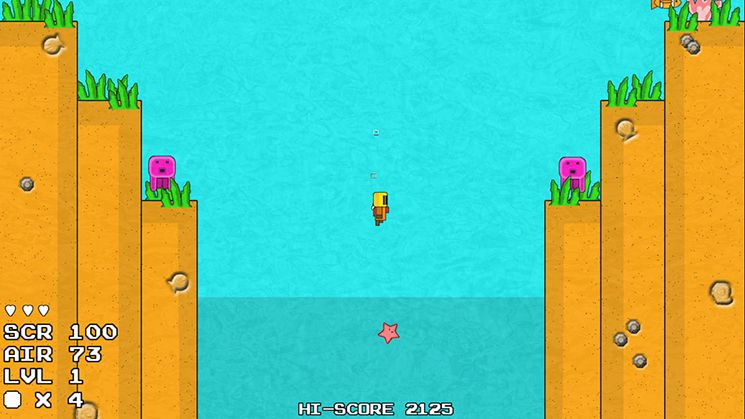 Booty Diver Screenshot (Nintendo.com)