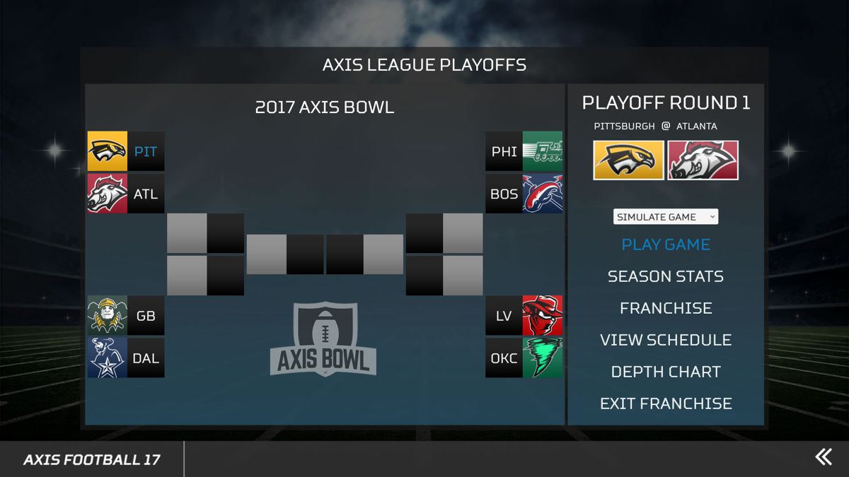 Axis Football on X: Got the AFC champion game on? Download and play Axis  Football 2017 on iOS for free which you watch!    / X