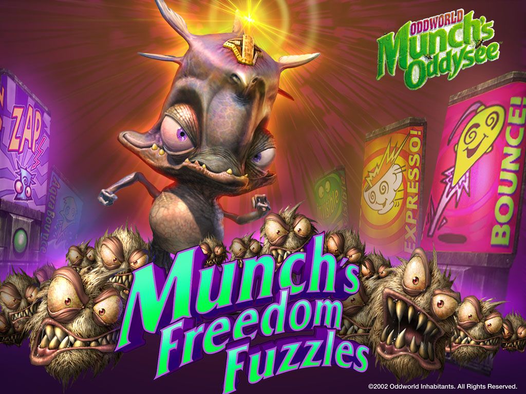 Oddworld: Munch's Oddysee Wallpaper (Developer's Website): Munch's Freedom Fuzzles