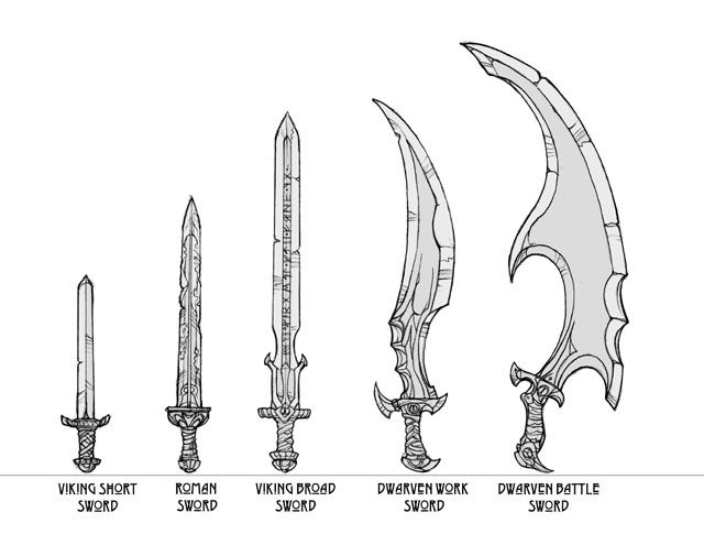 Rune Concept Art (Official Website - Concept Art): Swords