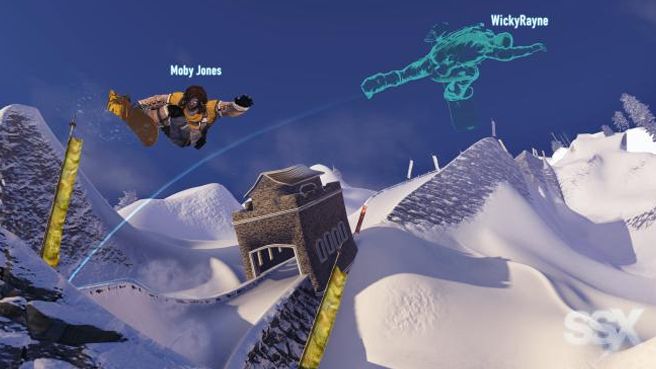 SSX Screenshot (<a href="http://www.ea.com/uk/ssx/images/ssx-the-best-half-pipes-uk">EA.com product page</a> (UK)): Catch That Ghost!