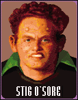 Carmageddon Other (Interplay website - opponents and vehicles (1997)): Stig O'Sore Opponent portrait