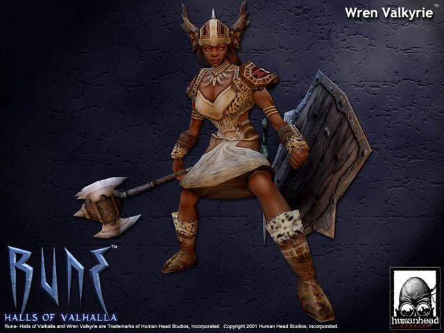 Rune: Halls of Valhalla Render (Official Website - Character Art): Wren Valkyrie