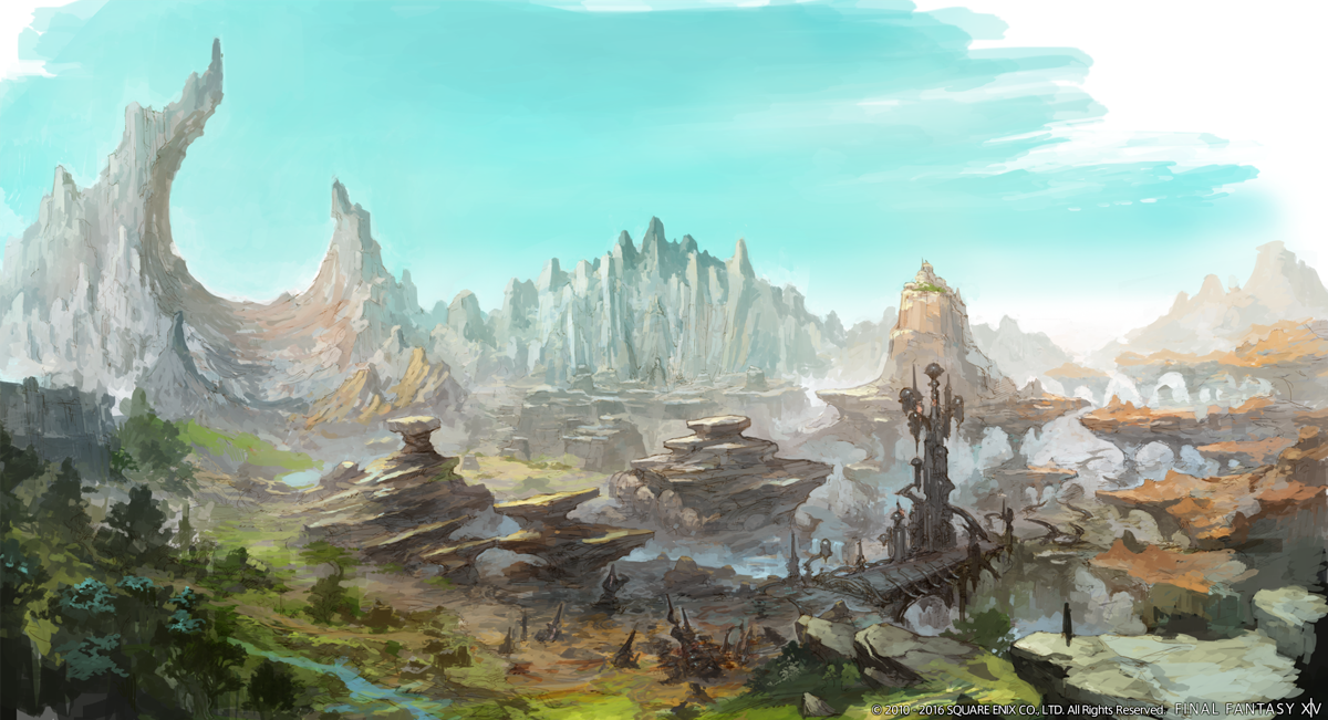Final Fantasy XIV Online: Stormblood Concept Art (Square Enix official promo announce art/logo, Oct. 2016)